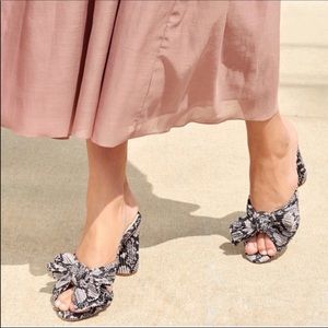 Loeffler Randall pleated knot mules